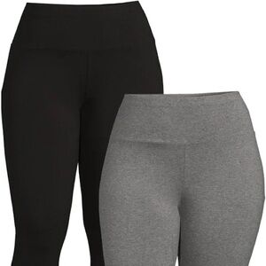 Pack of 2 Terra & Sky Black Capris